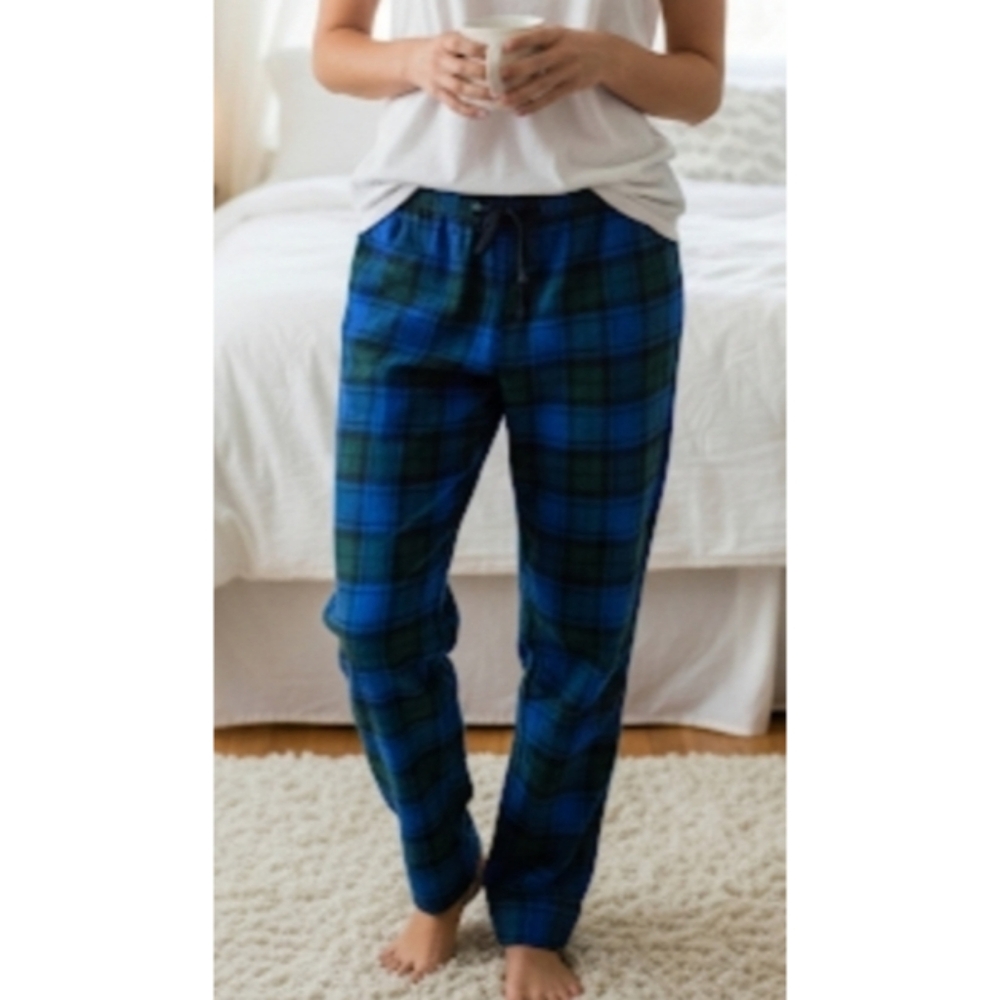 J. Crew Blue and Green Plaid Pajamas Pants, M ✔️